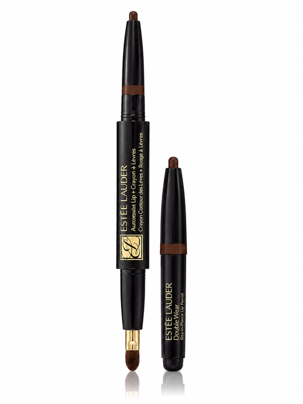 *HTF* ESTEE LAUDER AUTOMATIC LIP PENCIL DUO + REFILL IN 23 CHOCOLATE - BRAND NEW
